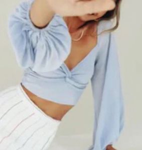 Cute Lavender Crop Top