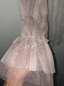 Tie Up Sheer Top