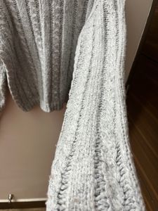 Cozy Gray Knit Sweater