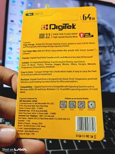 Digitek 64GB USB 3.2 Flash Drive