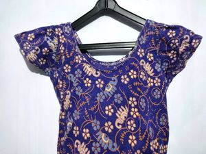 Designer Jaipuri Print Gown
