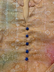 Yellow Printed Kurta