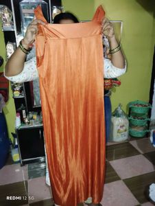 Orange Nighty with Lace