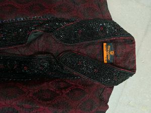 Manyavar Men Sherwani Wid Dhoti Used Only Once