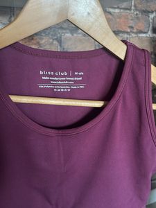 Burgundy Bliss Club Sports Bra