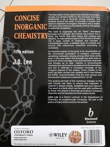 Concise Inorganic Chemistry  - J D Lee