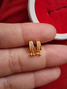 Golden Drop Earrings Small Size