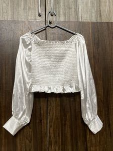 White Crop Top
