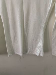 H&amp;M White Fitted Top