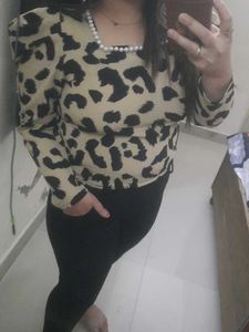 Tiger Print Stylish Designer Top