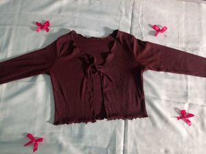 Cute Tie-Front Top