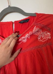 Cute Rust Colour Tunic From Marks And Spencer