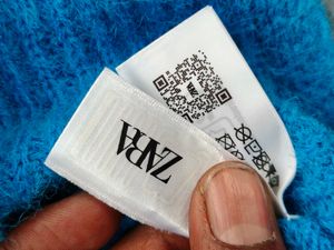 Zara Blue Knit Sweater