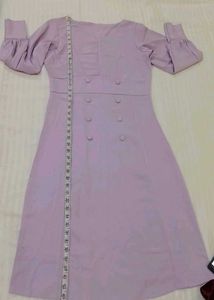 Cute Lilac Korean Design Dress 34&amp;36