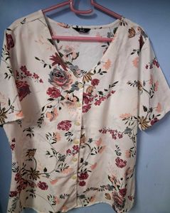 Floral Button-Down Top