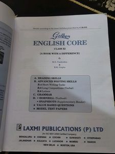 GOLDEN ENGLISH GUIDE CLASS 11TH CBSE