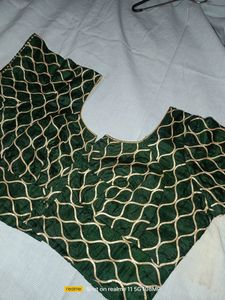 Festive Saree Yellow Nd Golden Colour With Blouse