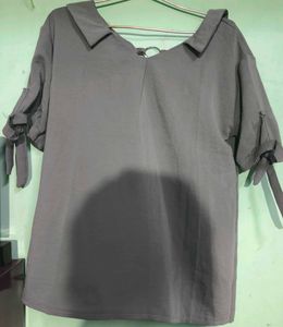 Olive Green Peter Pan Collar Top