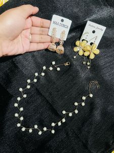 Earrings &amp; Necklace &amp; bracelet