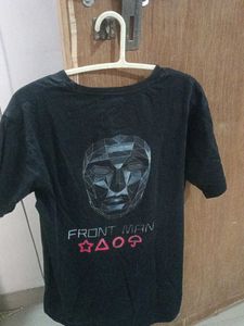 Squid Game Black T-Shirt Size M