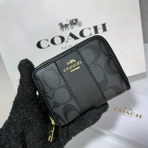 COACH NEW MINI ZIPPER WALLET WD BOX