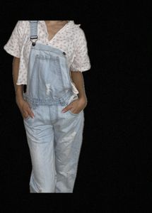 overalls Ajio denim light wash