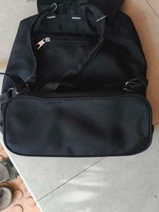 Stylish Black Quilted Backpack