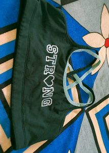 Strong Black Sports Bra