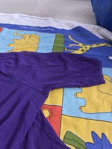 Purple Open Front Cardigan