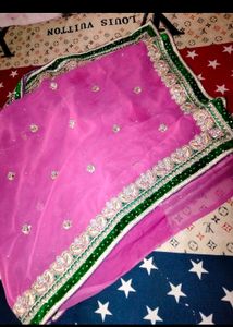 Saree With Stiched Blouse
