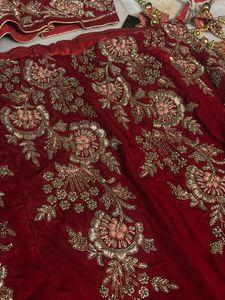 Red Embroidered Lehenga Choli