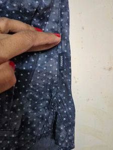 Stylish Blue Patterned Shirt