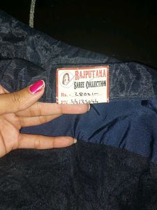 Nevy Blue Blouse and redy made saree