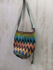 Colorful Crochet Sling Bag
