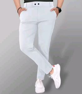 Regular Fit Men Trouser Off White (Stretchable)