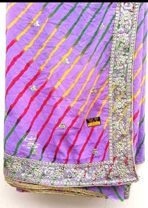 🪻Elegant Leheriya Saree🪻