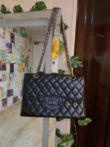 Black Quilted Handbag