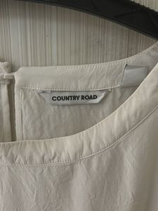 Women Plain White Formal Top