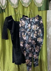 Dhoti Salwar & Velvet Top