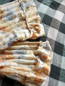 Floral Sheer Peasant Top