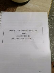 Class 10 It Book Information Technology Boo