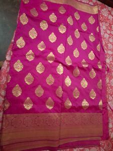 PINK BANARASI SARRE