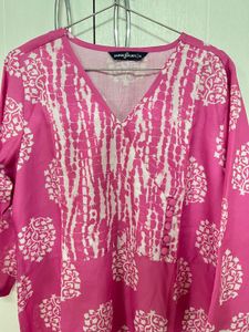 Plus Size Angrakha Kurta Pant Dupatta Set