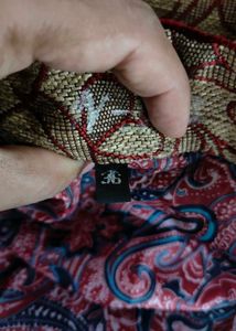 Maroon Velvet Sleeve Sherwani