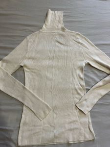 Ribbed Turtleneck Top