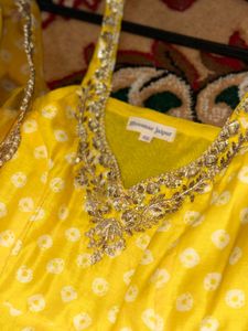 Elegant Yellow Anarkali Never Used
