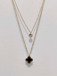 Clover Charm Layered Necklace