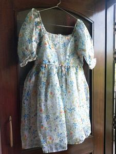 Organza Floral Midi