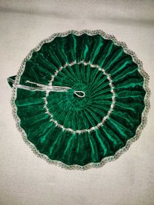 Green Velvet Ethnic Skirt