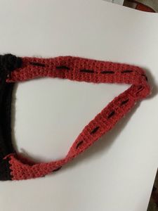 Crochet Striped Hobo Bag